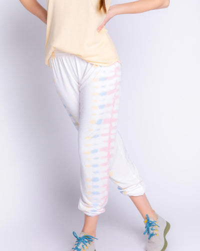 Sunset Hues Tie Dye Banded Pant: Size S