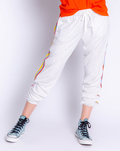 Sun Out Stripe Banded Pant: Size L