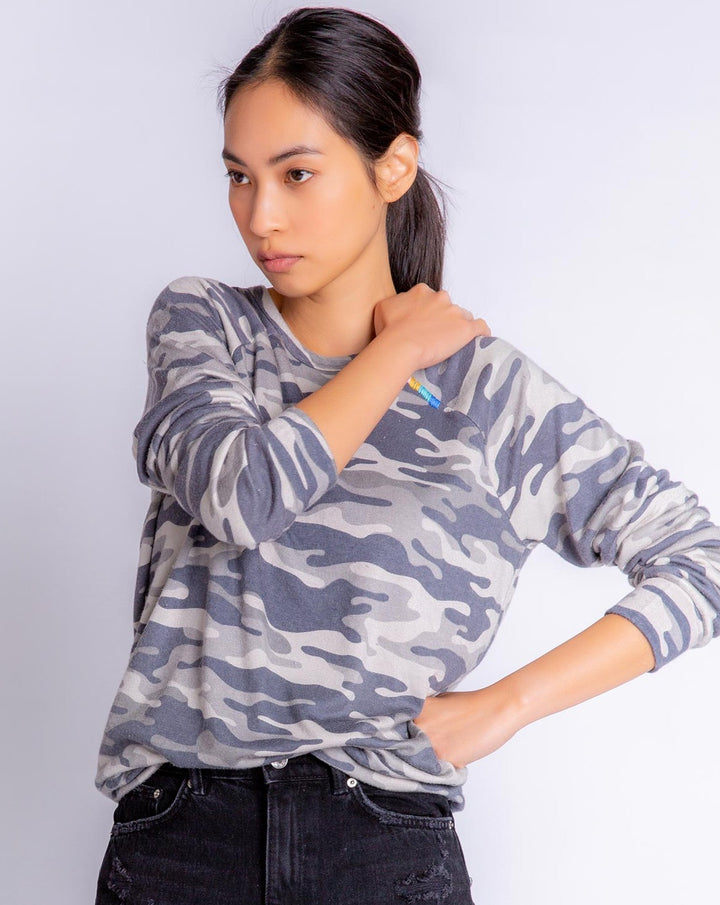 Camo Cool Long Sleeve Top: Size M - Beestung Lingerie