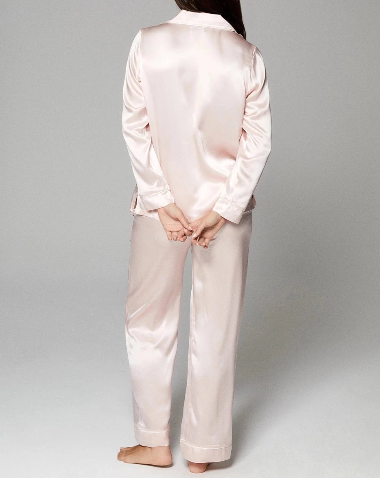 Ice Pink Washable Silk Pajama