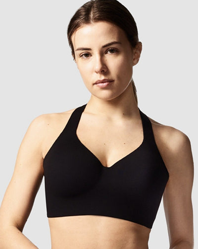 NWT women's MTA sport sports bra size L color black and gray in