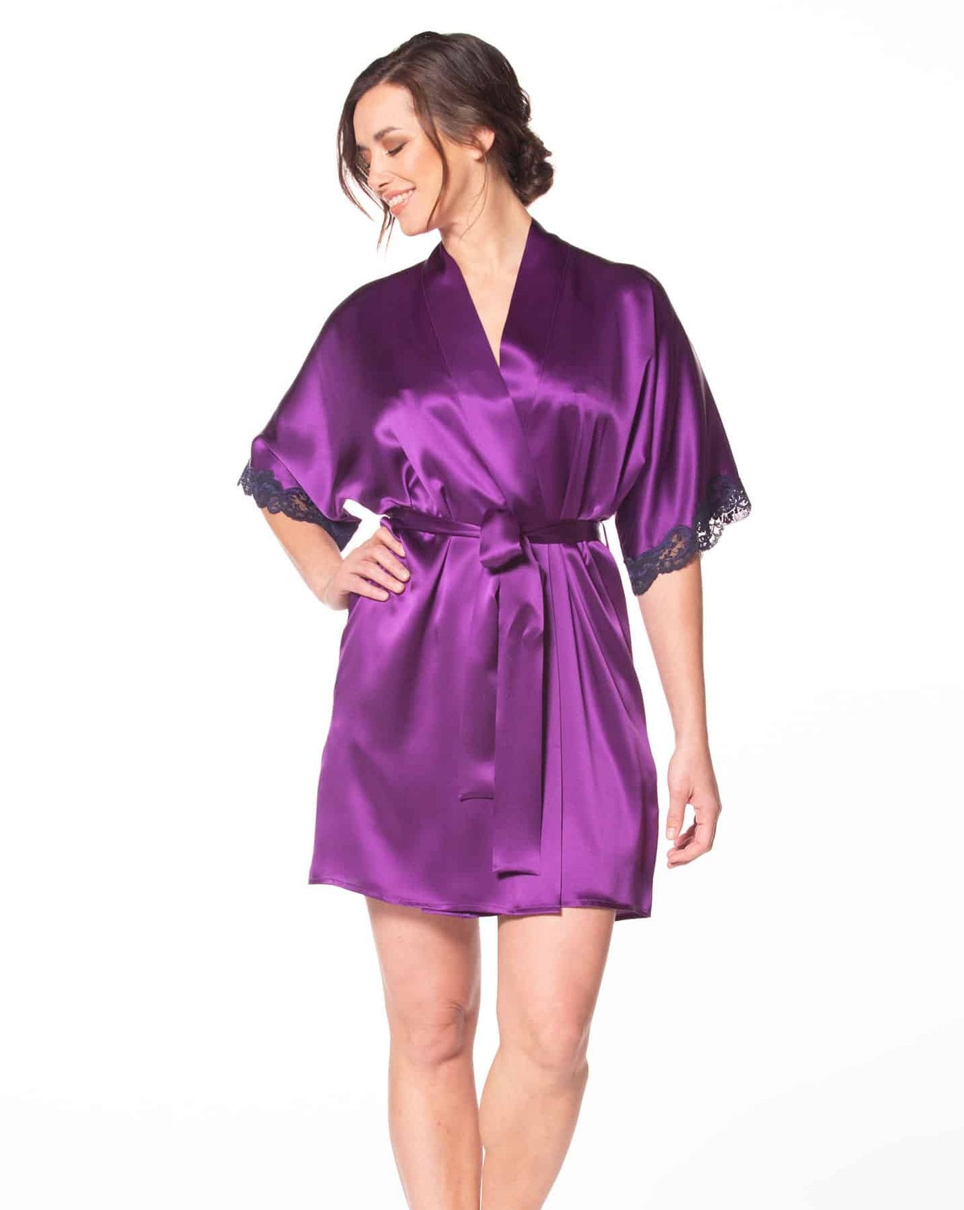 Emperor Purple Boudoir Robe: Size S