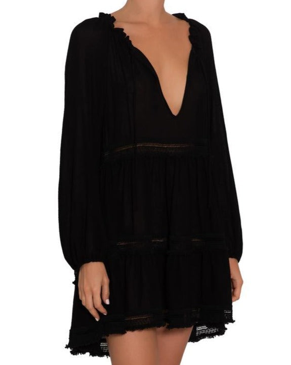 Summer Of Love Sofia Coverup Black - Beestung Lingerie