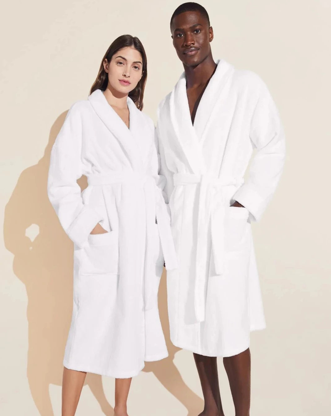 Soft Neutral Robe Terry Gender Neutral Long Robe | Beestung Lingerie