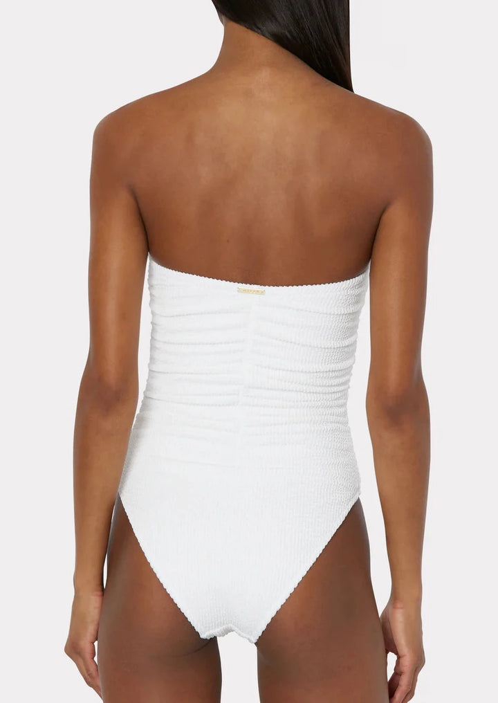 Textured Ruched One Piece - Beestung Lingerie