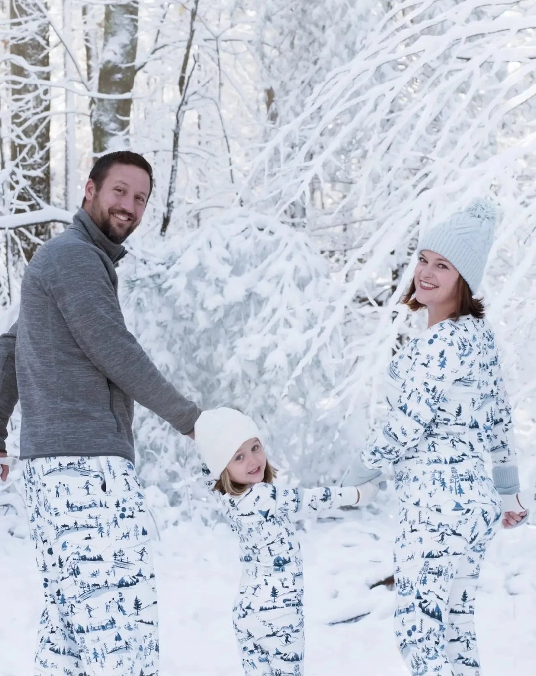 Family PJ Sets: Cotton Ski Toile Pajamas - Beestung Lingerie