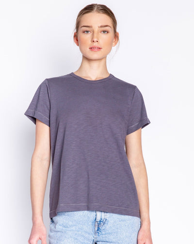 Back to Basics Charcoal Short Sleeve Top - Beestung Lingerie