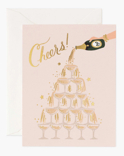Champagne Tower Cheers Card - Beestung Lingerie