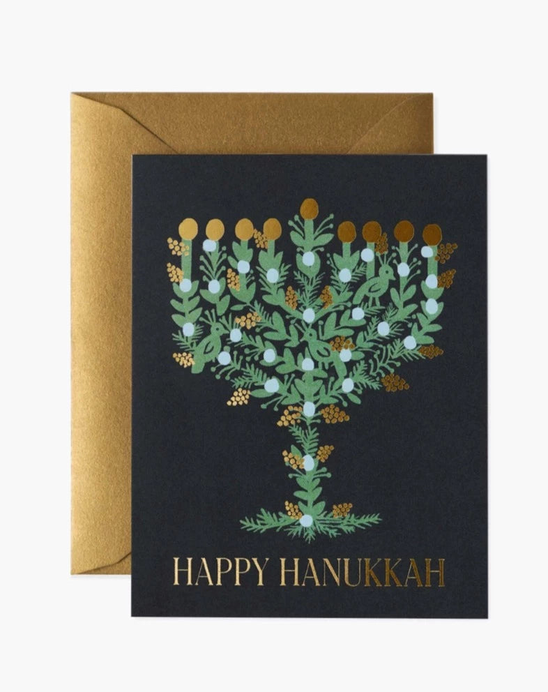 Laurel Menorah Card - Beestung Lingerie