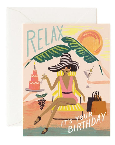 Relax Birthday Card - Beestung Lingerie